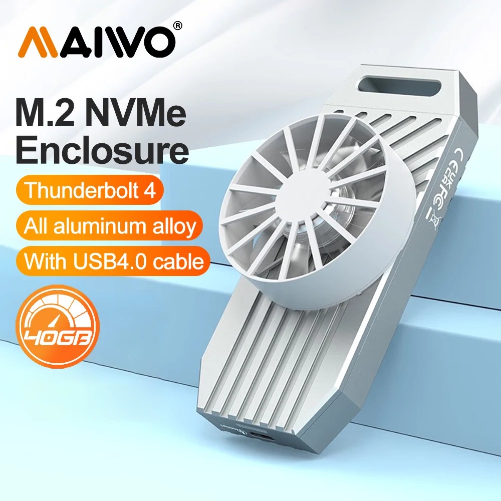 حافظة MAIWO USB4 NVMe M.2 SSD  - مراجعة Usb4 40Gbps External Ssd 8Tb وسعره